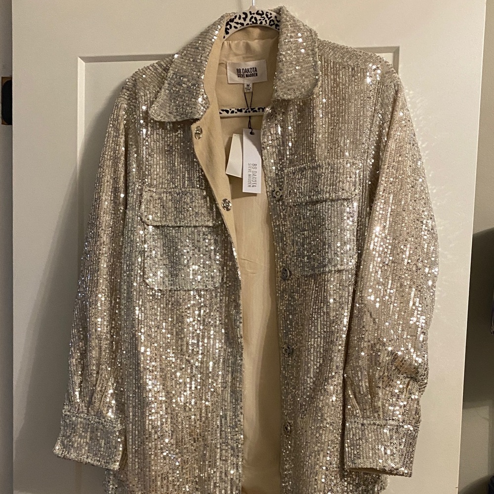 Steve Madden sequin Embellished Jacket